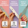 Set Profesional de 6 Limas para Uas Naturales o Acrlicas,