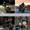 Justech 4 PCS Motorcycle Indicators Amber, Universal Turn Signal Lights