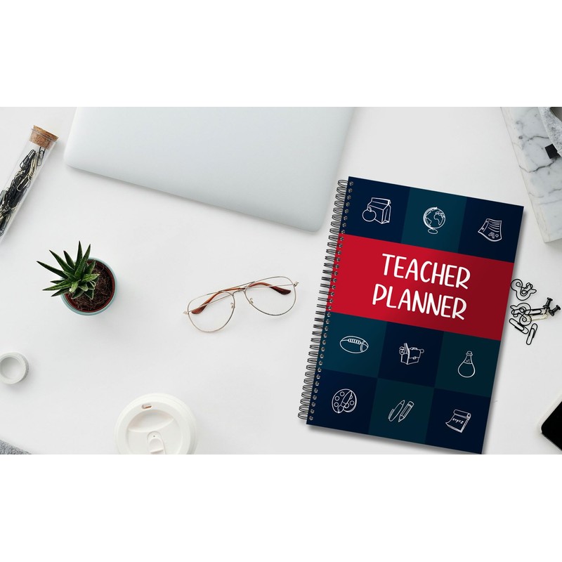 Undated UK Teacher Planner - A4, Primary/Secondary School, 7 Subjects/Periods