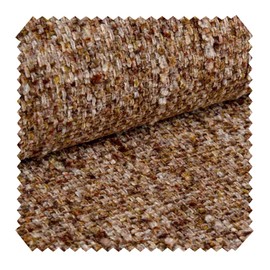 novely® MISCHLY Luxurious Chenille Upholstery Fabric 430 g/m² Durable Melange Furniture Fabric Easy Care Sold by the Metre 1 Running Metre Colour: 80 Orange/Brown