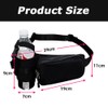TOMVAES Adjustable Running Waist Pack, Oxford Fabric Hydration Belt Bag,