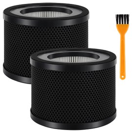Air Purifier Filters for TaoTronics Air Purifier: True HEPA Filter Replacement Compatible with TaoTronics TT-AP001 and VAVA VA-EE014 Air Purifier - True HEPA Filter & Activated Carbon Filter 2 Pack
