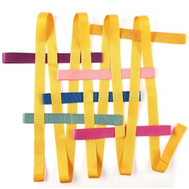 TecUnite 2 Packs Short Walking Rope with 12 Handles Outdoor Safety Daycare Rope Leashes for Preschool Kids Children Toddlers Daycare Schools Teachers, 12 Children 2 Adults(Cute Color)