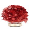 Feather Table Lamp Stepless Dimming USB Charging Touch Control LED