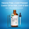 Castor Oil (2oz), USDA Certified Organic, 100% Pure, Cold Pressed,