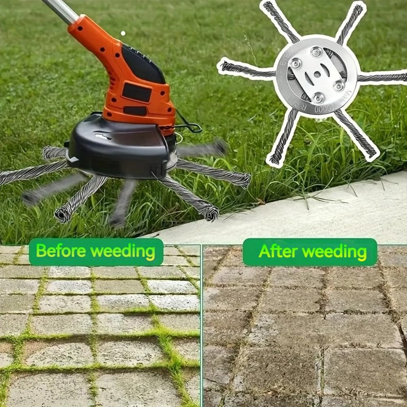 gitende Universal Steel Wire Grass Trimmer Head, 2025 Upgraded String