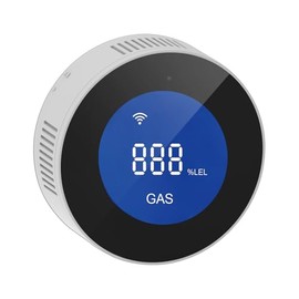 WiFi Gas Detector Alarm for Natural Gas/LPG/City Coal Gas with 85dB Acoustic Alarm and Digital LED Indicator, Methane and Propane Monitors for Homes and Motorhomes