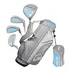 Snake Eyes Golf Junior Girls 6-Piece Set Ages 6-8 Grey/Light