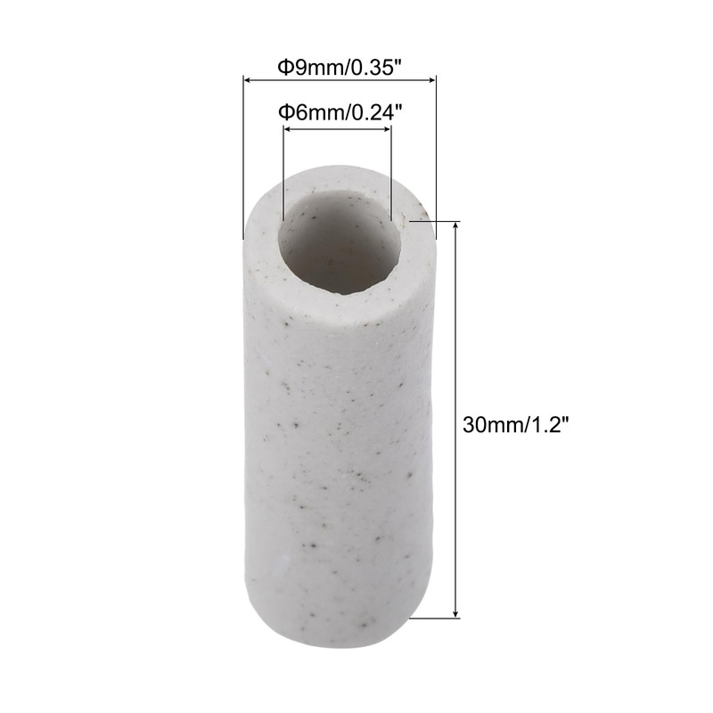 QUARKZMAN Ceramic Tube Insulated Electronic Wire Bundle Protection Thermal Insulation