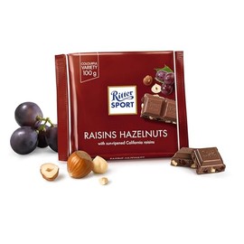 Ritter Sport Rum Trauben Nuss / rum nut grape (3 Bars each 100g) - fresh from Germany