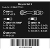 Wera Bicycle Set 9 Bit Assortment Stainless with Ratchet