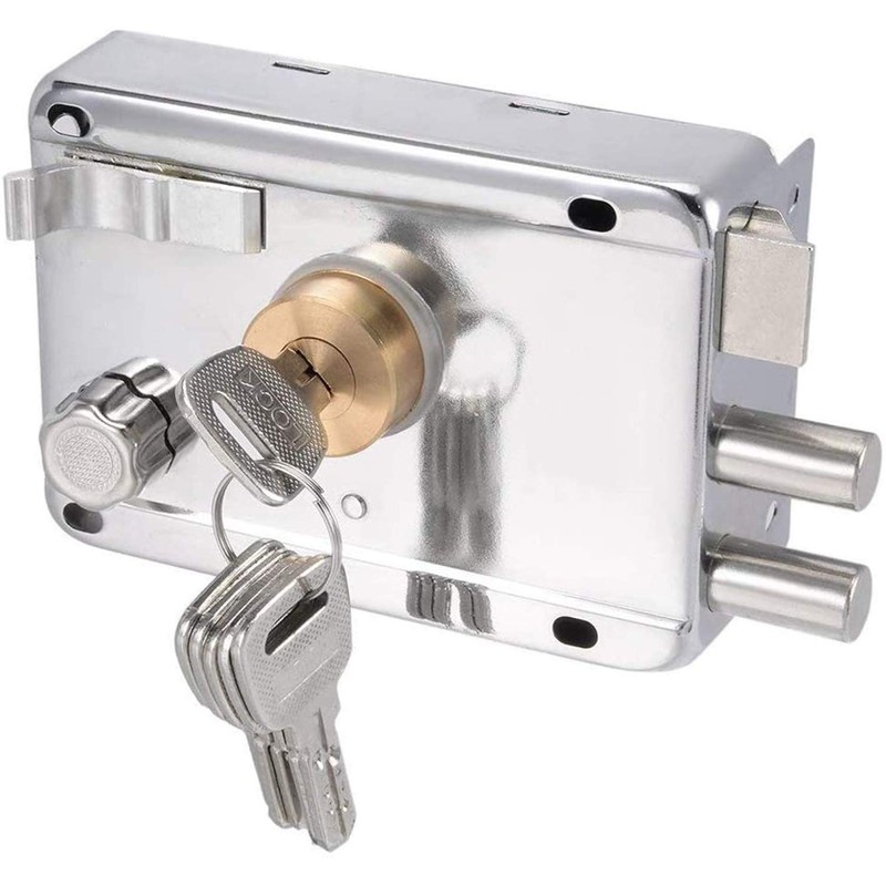 XMHF Home Safety Vertical Keyway Cylinder Deadbolt Rim Lock Set