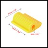 Hihaha 2pcs Universal Yellow Gear Shift Shifter Case Boot Protector