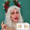 10 Sheets Christmas Eyeshadow Face Tattoo Stickers Eyeliner Decals Santa