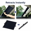 Retractable Car Sunshade for Windshield - Reflective Foldable UV Heat