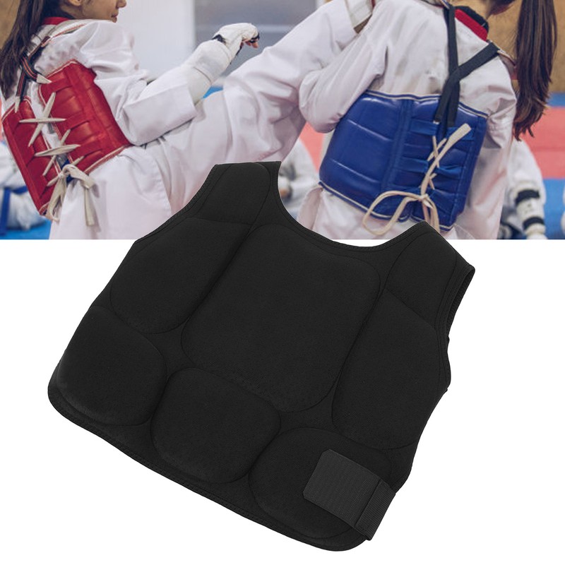 Taekwondo Chest Protector Thickened EVA Liner Shock Absorption Boxing Chest