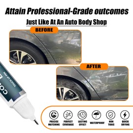 KAD Gun Metallic Touch Up Paint for Nissan, Car Paint Pen Scratch Repair Two-In-One Touch Up Paint, Premium Car Scratch Remover for Deep Scratches