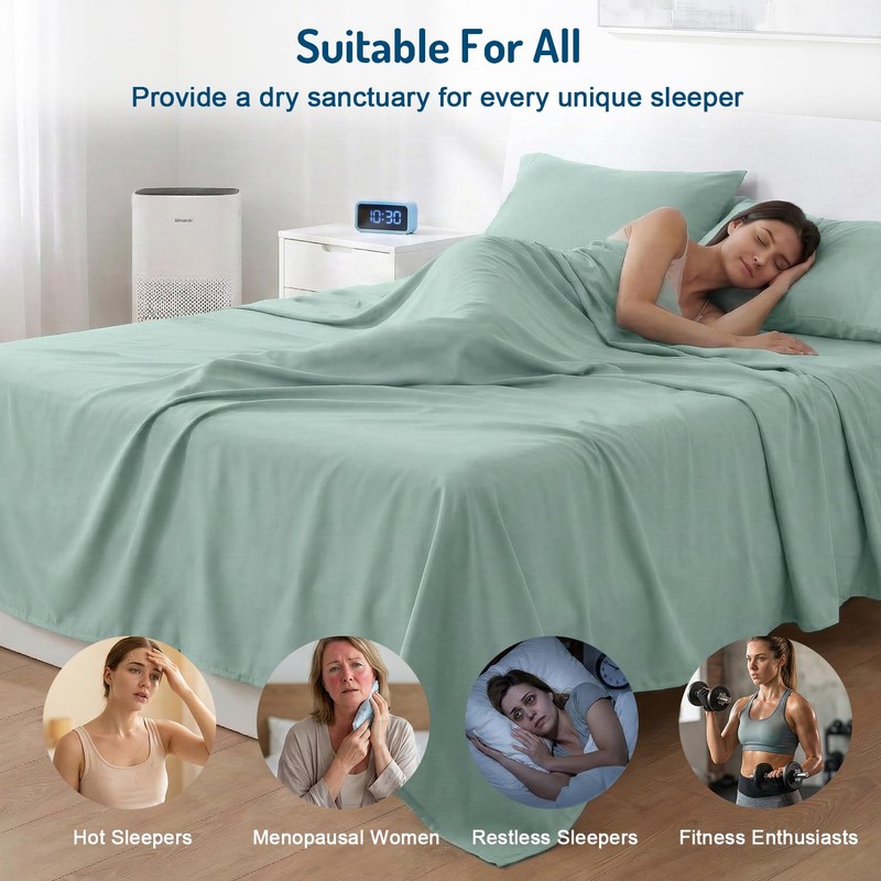 Degrees of Comfort Coolmax® Cooling Bed Sheets King Size for