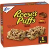 Reese's Puffs Cereal Bars 0.85 oz Pack of 8 Portable
