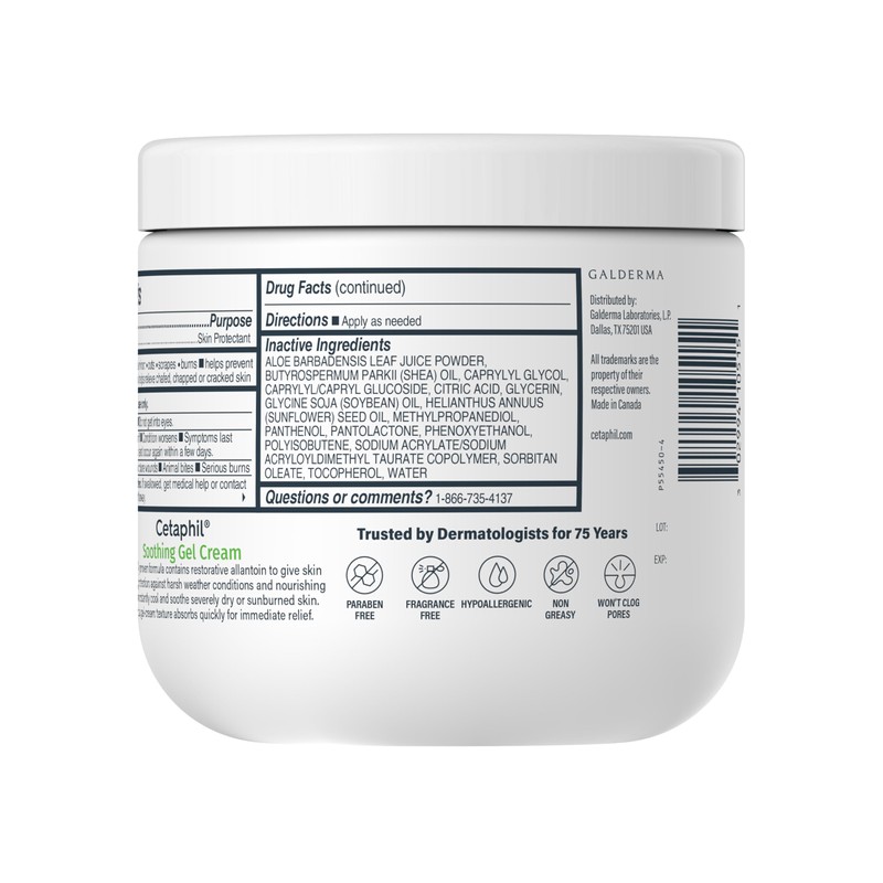 Cetaphil Soothing Gel-Cream with Aloe Instantly Soothes and Hydrates Sensitive