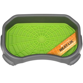 Neater Pets – Esterilla con bandeja para mantener los suelos limpios – Alfombrilla de lame de alimentación lenta para perros y gatos – Alivia la ansie