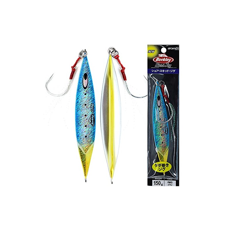 Berkley Skid Slow Pitch Jig 150g Blue Silver Gold