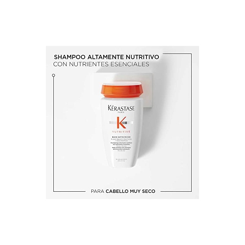 KÉRASTASE Bain Satin Riche Shampoo Cabello Muy Seco 250 ml
