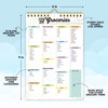 Decorably 52 Sheets Pastel Rainbow Grocery Planner Magnetic with Strong