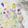 Summer Fruit Nail Stickers for Nail Art Iridescent Shimmer Nail
