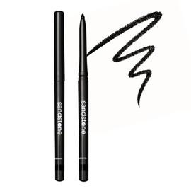 Sandstone Scandinavia Hypoallergenic Waterproof Eyeliner Pencil (Black) | Matte, Smudge-Proof Eye Liner for Sensitive Eyes