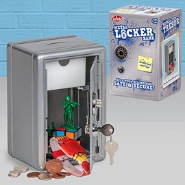 Tobar 28977 Metal Locker Bank Silver, Mixed, One Size