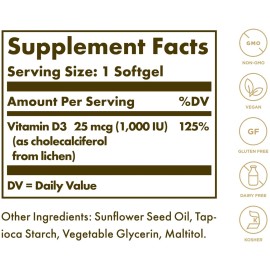 Solgar Vegan Vitamin D3 (Cholecalcifer