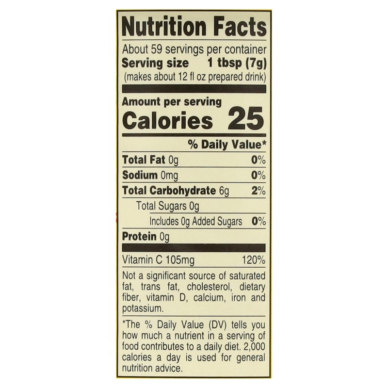 4C Zero Sugar Powdered Drink Mix Cannisters, Zero Sugar Half