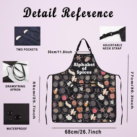 Funny Spices Gift Spices Apron Chef Gift Spices Lover Gift Spices Theme Gift Spice Foodie Gift (SpicesApron)