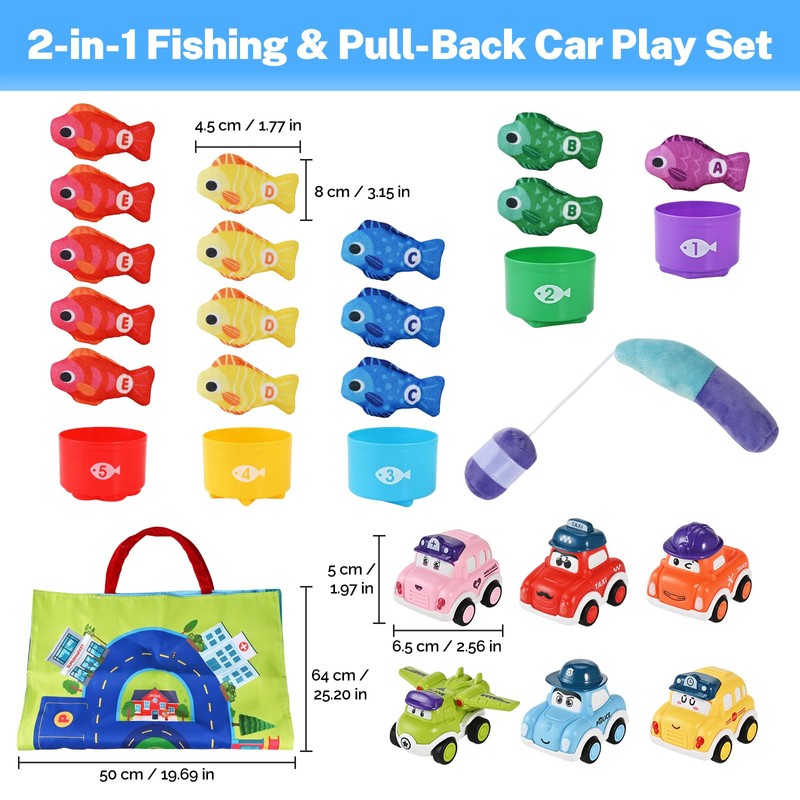 Goldge 2 in 1 Montessori Toys for 1 Year Old，Toddler