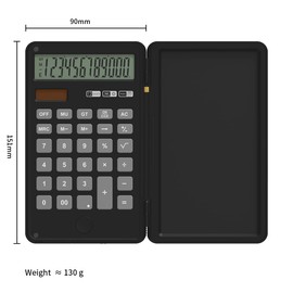 DPEDUAI Scientific Calculator with Writing Pad, 240 Computing Functions, Foldable Case, HD Screen, Anti-Deletion Lock & One-Click Clear, Perfect for School, Finance & Engineering (White)