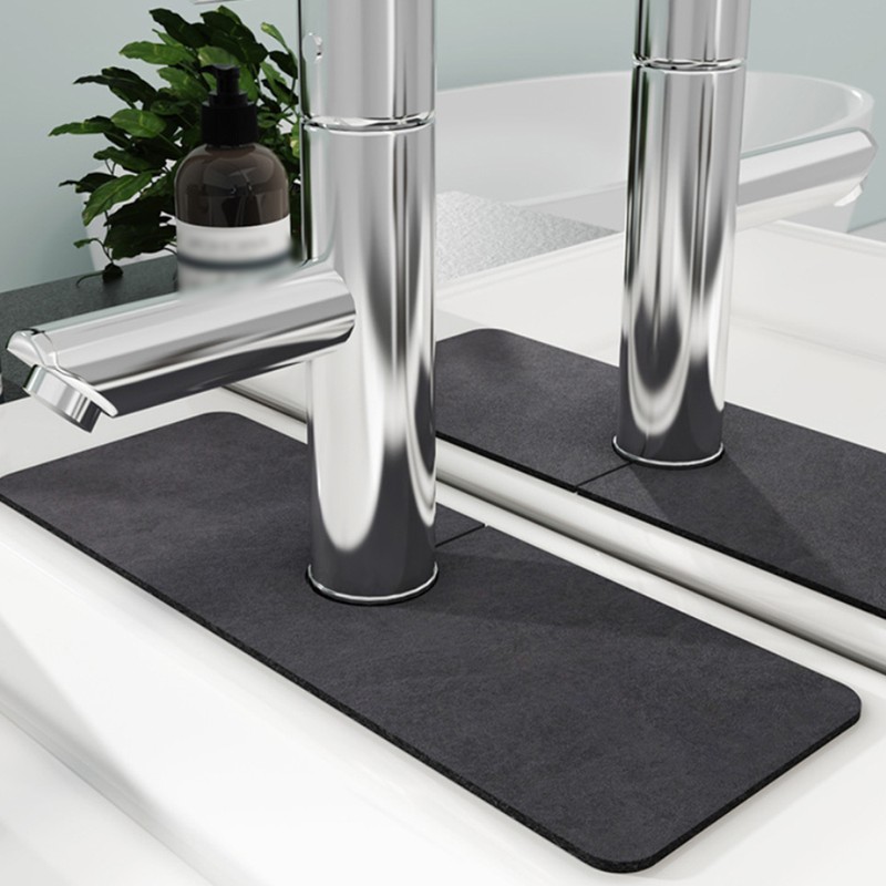 Splash Guard for Sink Faucet Diatomite Super Absorbent Fast Drying