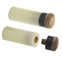BGTXINGI Billiard Cue Ferrules with Screwable Cue Tips Billiard Accessories Spare Parts Stick Repair Tool Set (10mm Brown Tip)