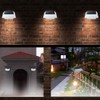 Solar Gutter Lights Motion Sensor Outdoor Security Light (2 Pack),
