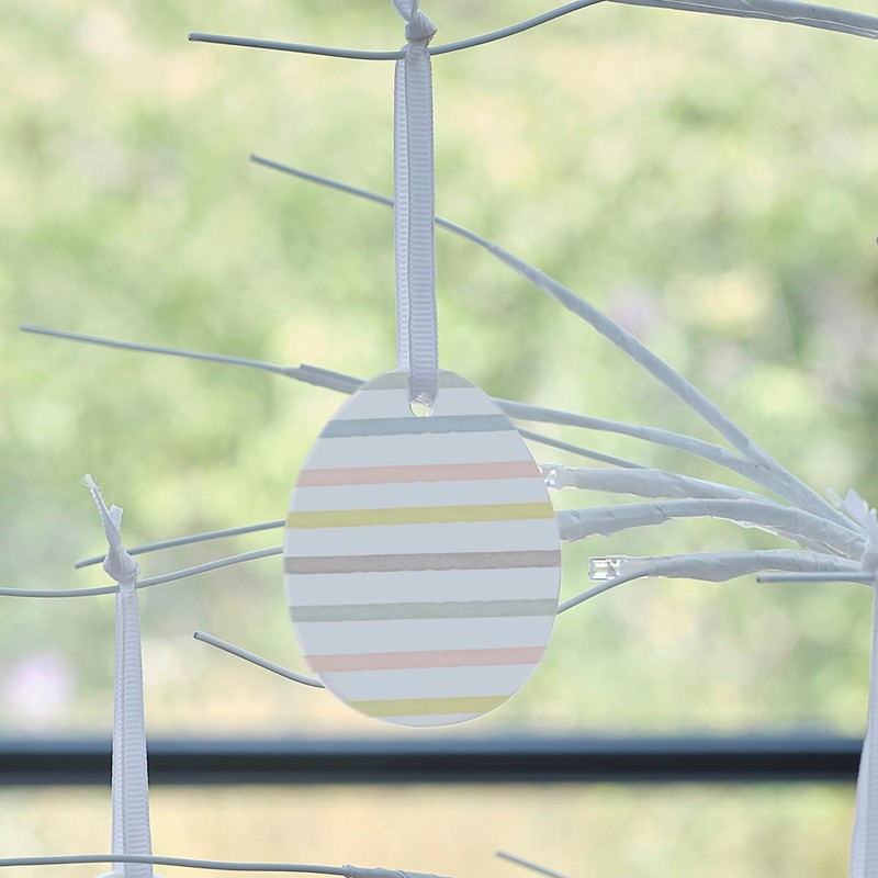 Ginger Ray Painted Ceramic Easter Egg Decorations for Hanging on