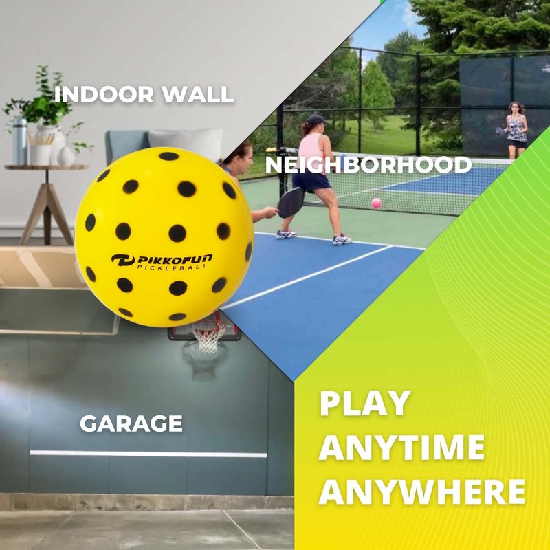 Silent Pickleball Balls - Quiet Foam Pickleballs for Indoor and