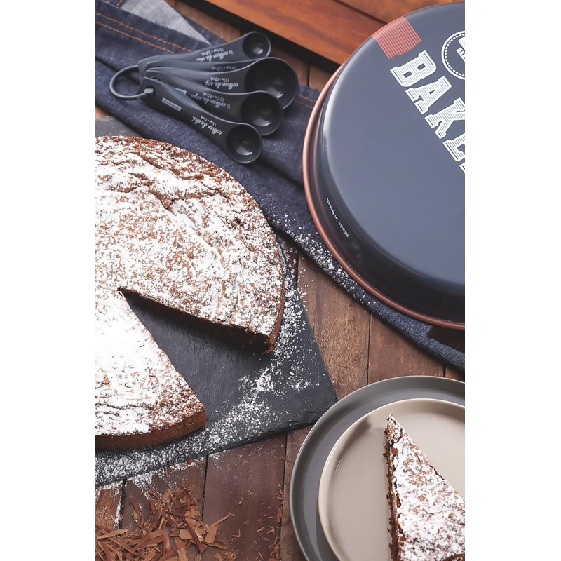 Tramontina Measuring Spoons Bakery Set of 5 Black Removable Seasoning