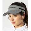 Cox Sportif LG4FCP50L Women's Visor, Checkered Pattern, Velour Tape, Cute,