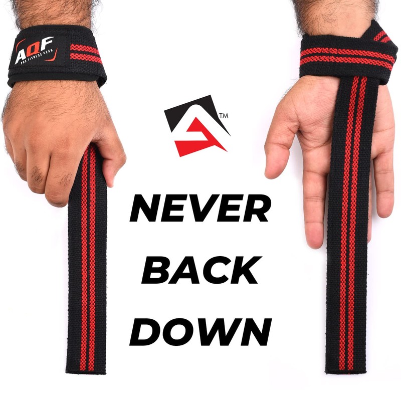 AQF Weight Lifting Straps Neoprene Padded Wrist Support, CrossFit Training