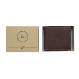LOAM & LORE Vegan Cork Wallet, Brown