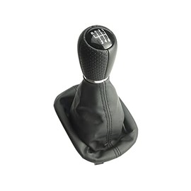 Newtown2700-parts Gear Knob Perforated + Gear Stick Gaiter + Frame Compatible with Seat Leon 1M Toledo 6 Gears 12 mm Mounting (!)