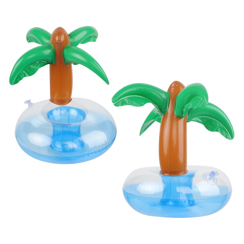 3 Pack Inflatable Drink Holders Pool Floats Bath Floaties Palm