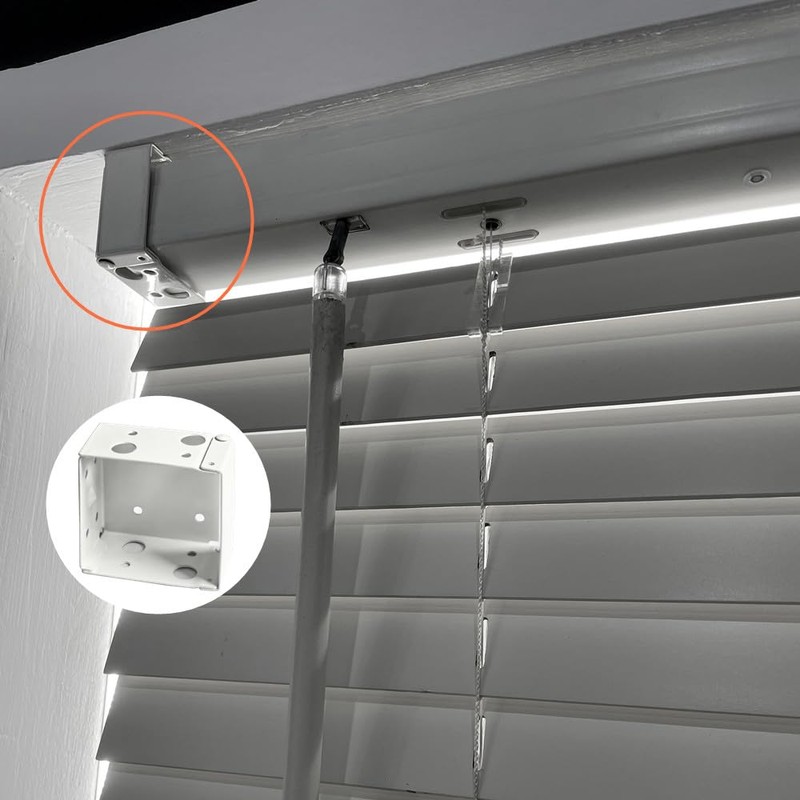 2pcs Blinds Brackets for 2inch High Profile Window Blinds Headrail