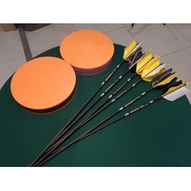YATE Targets Archery Throwing Disc Target 33 cm Bow Target up to 60 lbs Colourful Weatherproof Round for a Wide Range of Uses