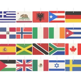 Unbranded 2 Pack UK Union Jack Flag Car Air Freshener Flags Freshie Aromatherapy Gift - 1mm Vial Only No Air Freshener